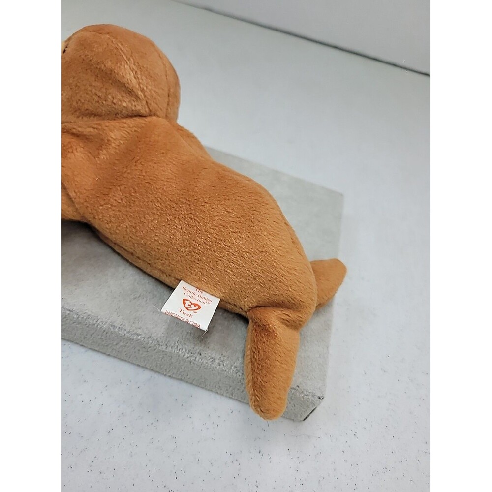 TY beanie babies Tusk the walrus 1996 W/Tags 6" - Picture 9 of 16